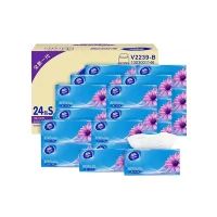 超韧三层抽取式面巾S号 V2239-B 三层 无香 133×195mm 130抽×24包