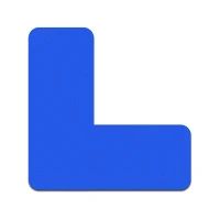 桌面5S管理定位贴(L型) 28070 磨砂PVC 30×30×10mm 蓝色 100个