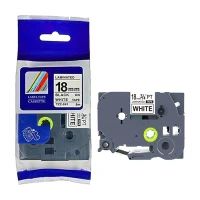 兄弟标签机标准覆膜国产色带 TZ2-241 白底黑字 18mm×8m