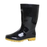 男款黑色中筒雨靴 807 43码 筒高约29cm